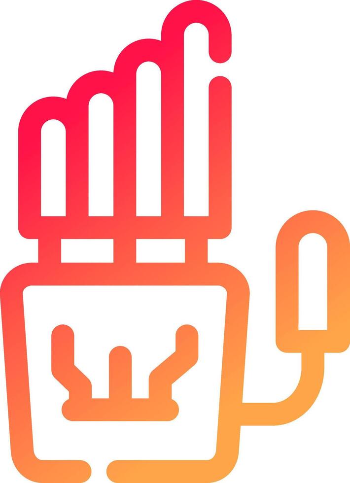 Robot Hand Creative Icon Design vector