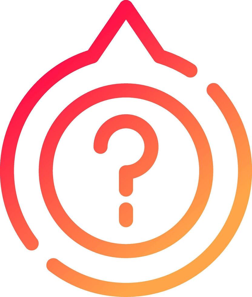 Question Creative Icon Design vector