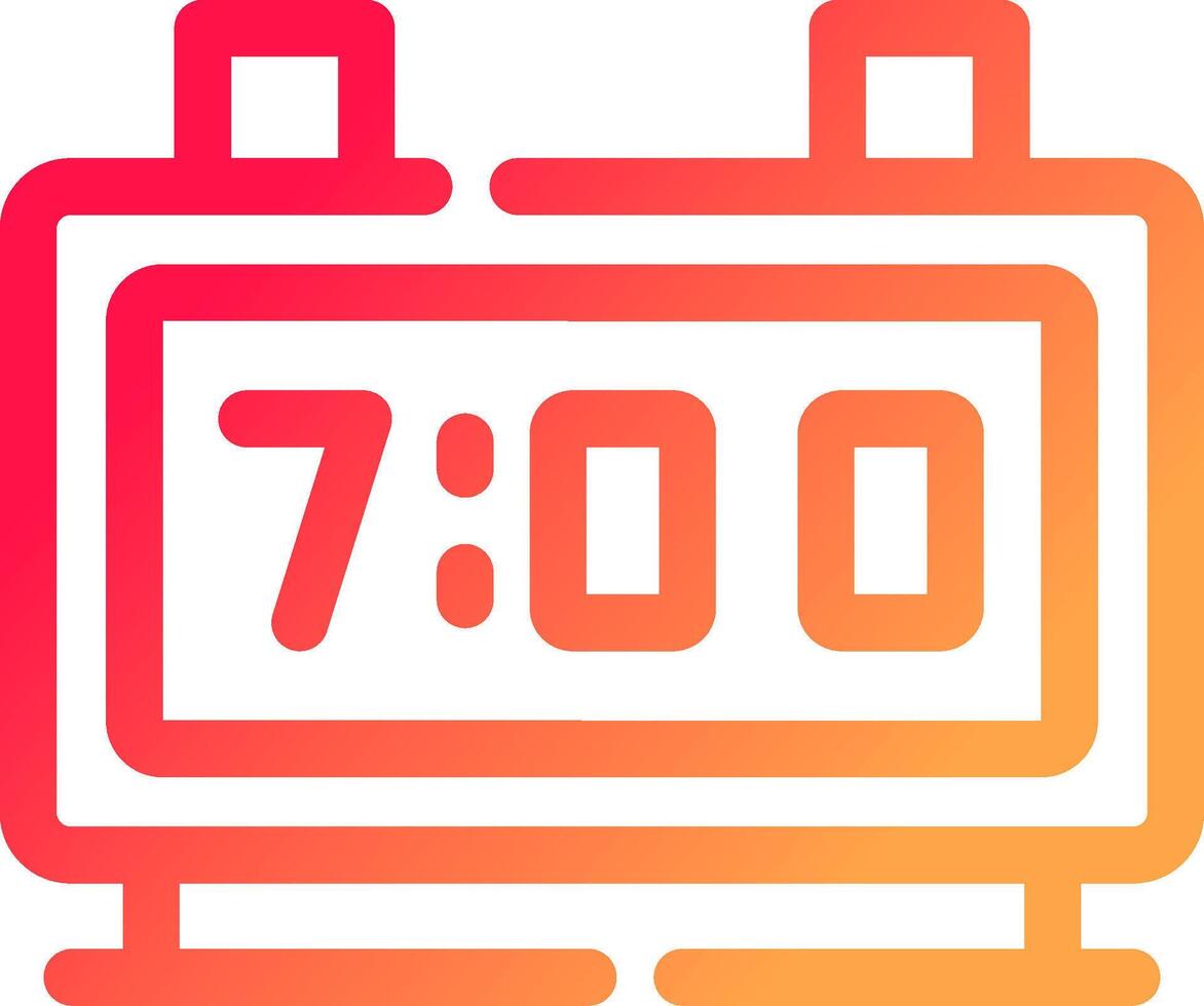 Digital Clock Creative Icon Design vector