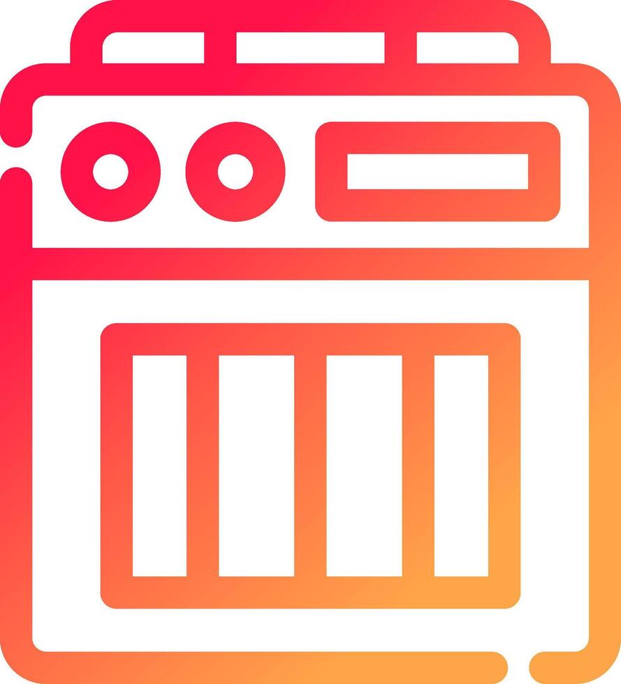 Amplifier Box Creative Icon Design vector