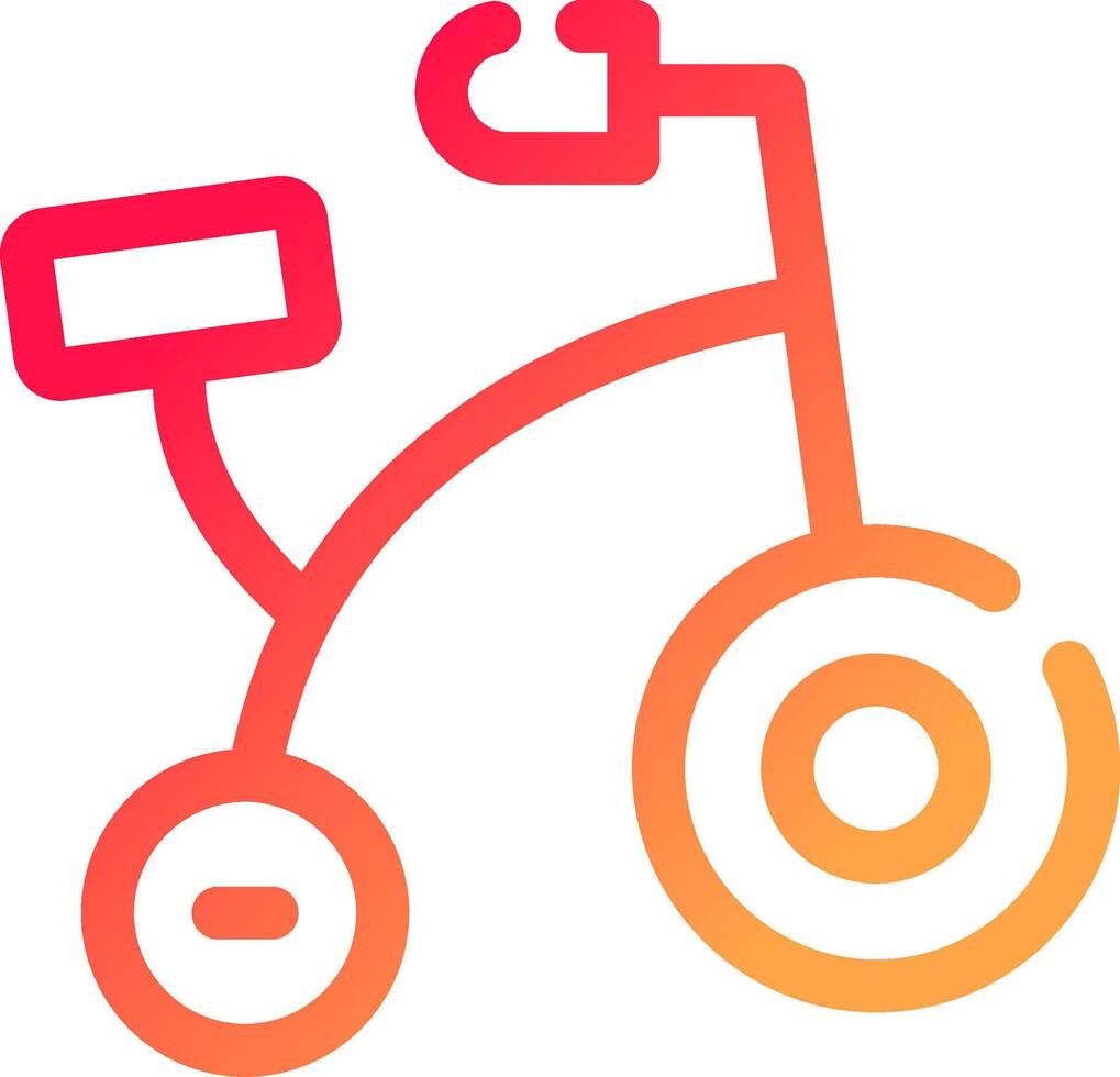 Bike Toy Creative Icon Design vector