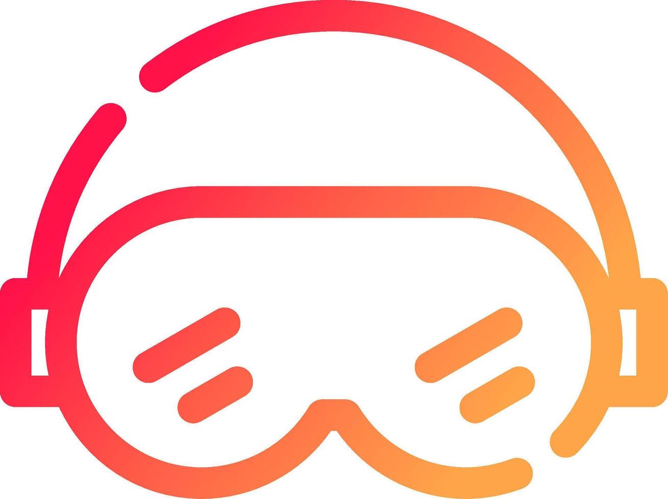 Ski Goggles Creative Icon Design vector