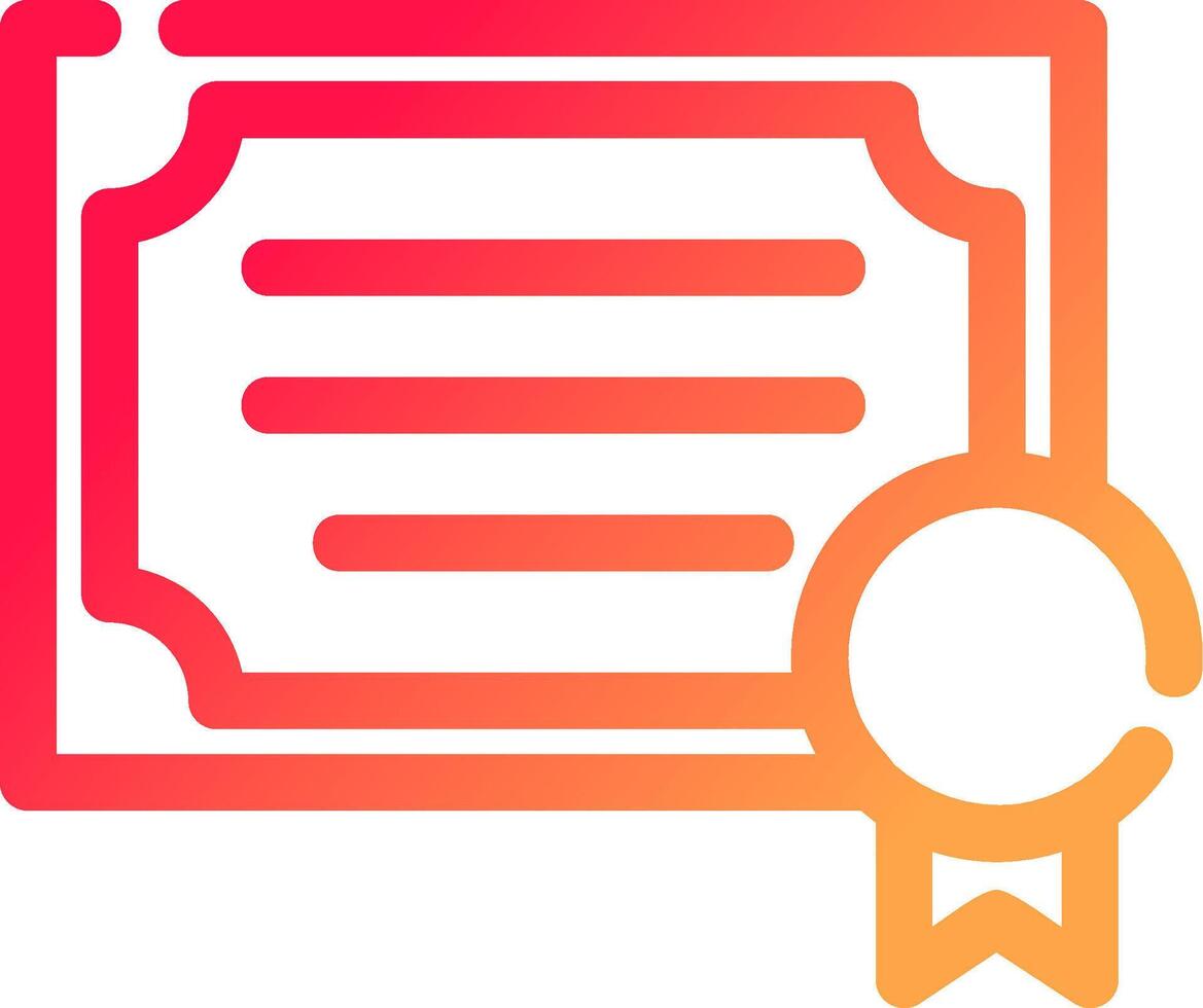 Certificate Creative Icon Design vector