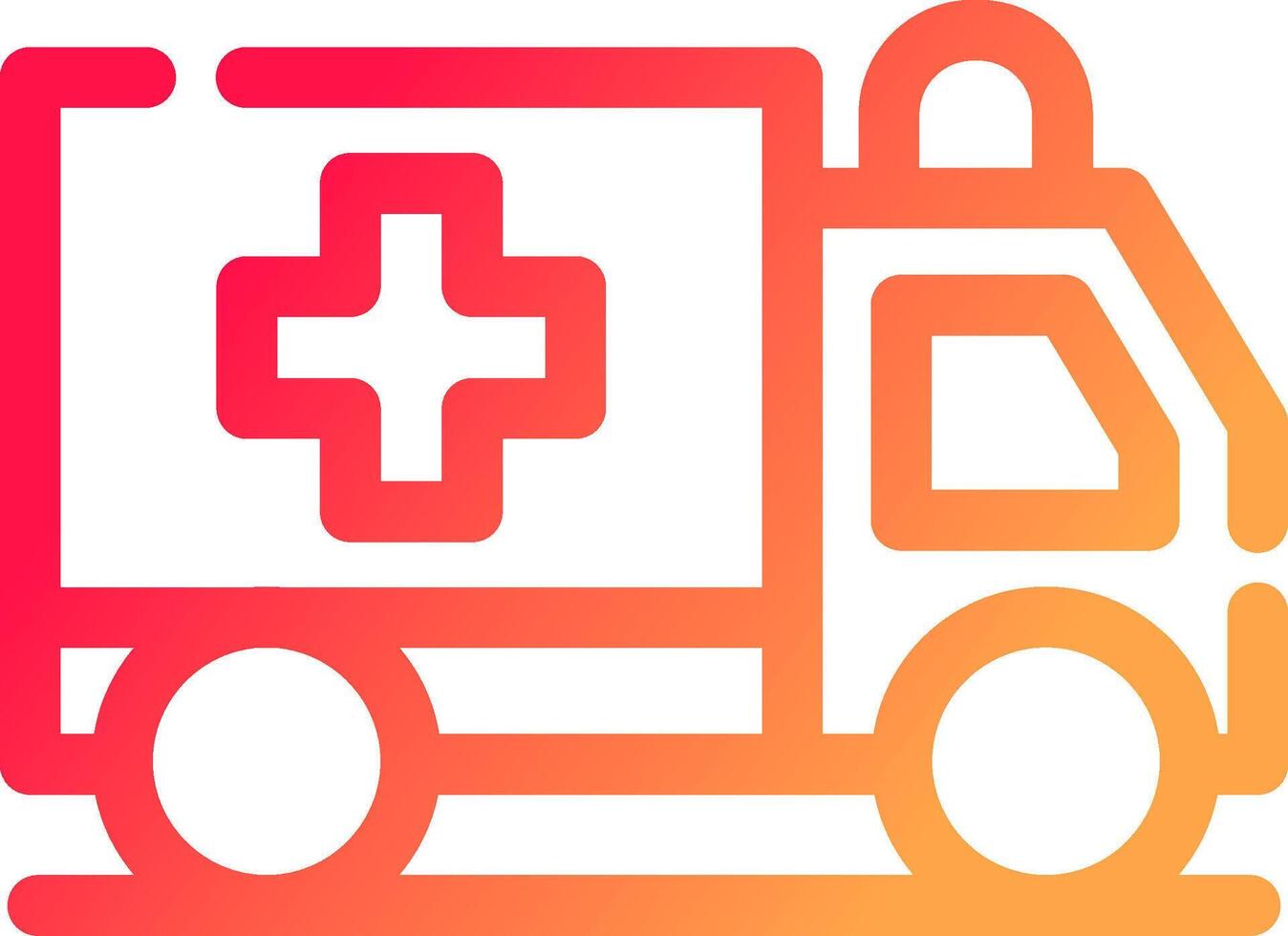 Ambulance Creative Icon Design vector