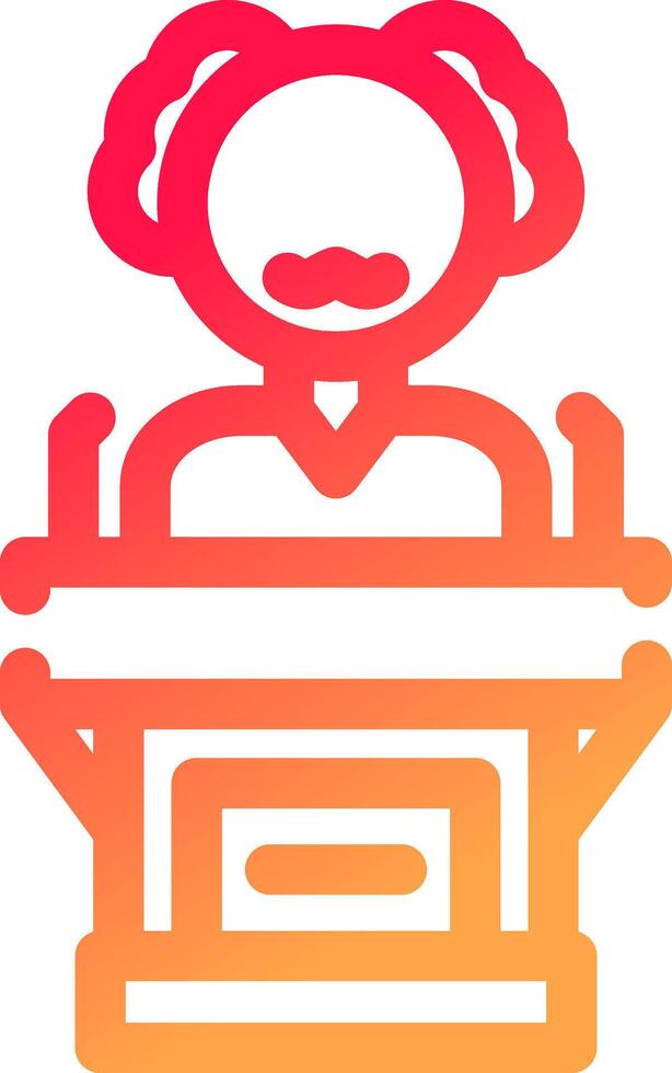 Politician Creative Icon Design vector