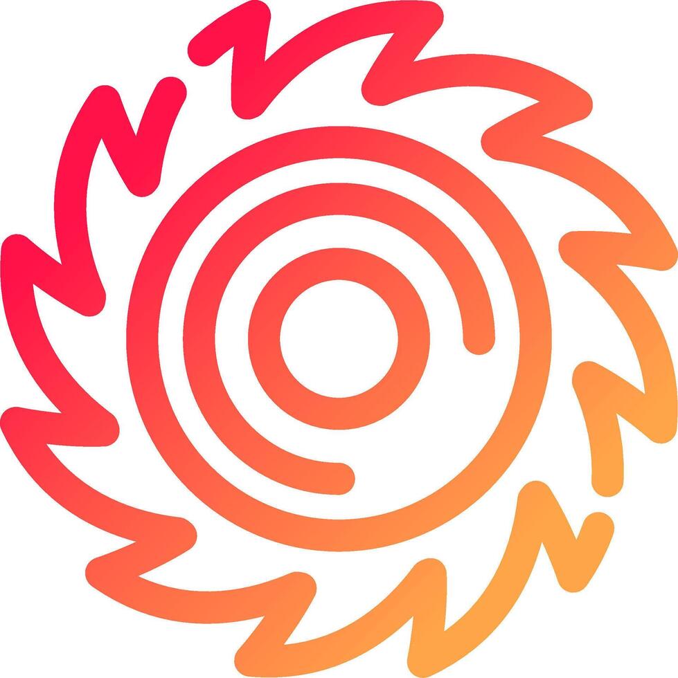 Saw Blade Creative Icon Design vector
