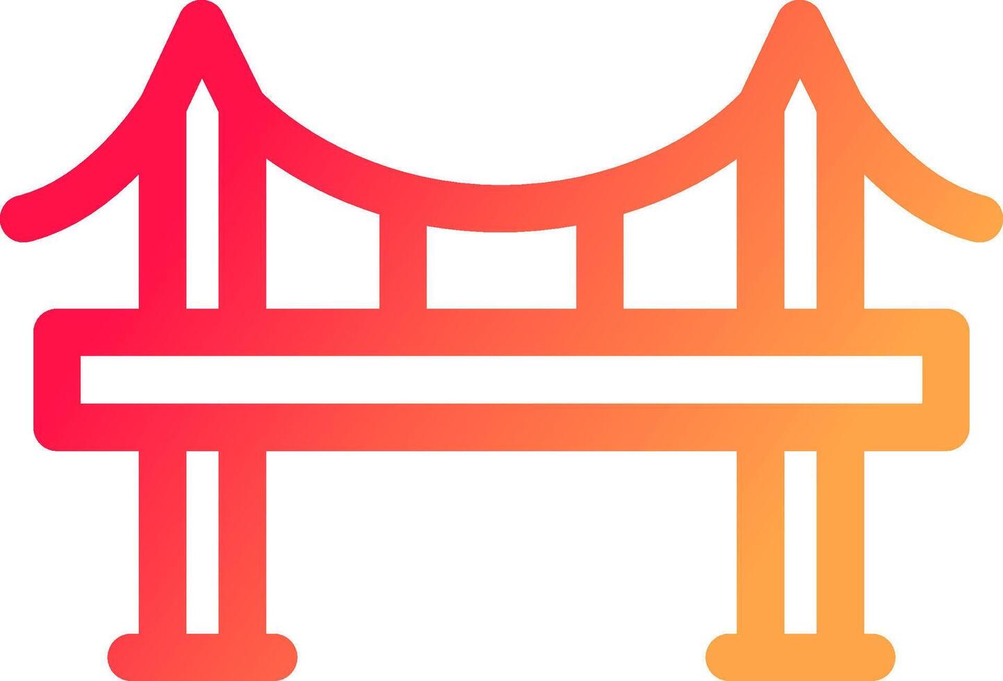 Bridge Creative Icon Design vector