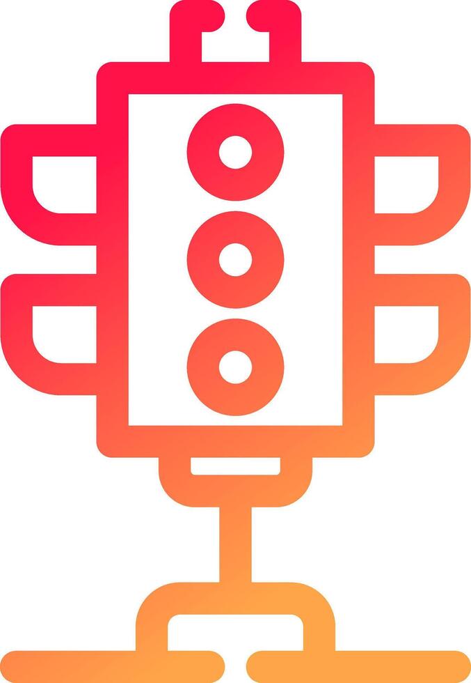 Traffic Lights Creative Icon Design vector