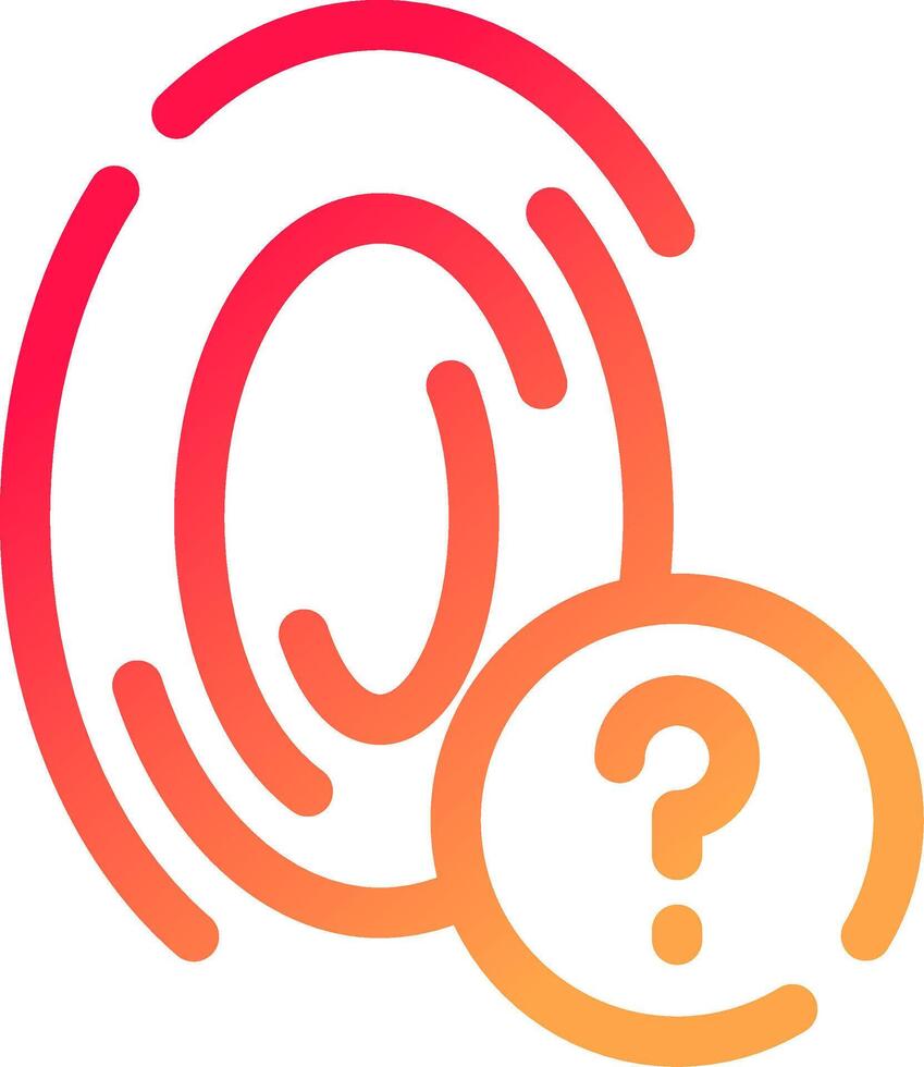 Fingerprint Creative Icon Design vector