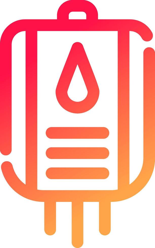 Blood Bag Creative Icon Design vector