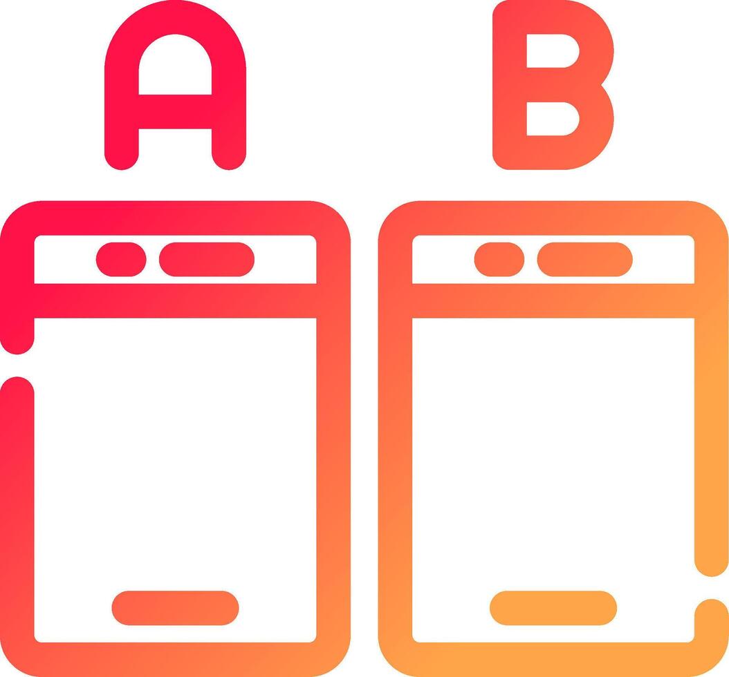 Ab Testing Creative Icon Design vector