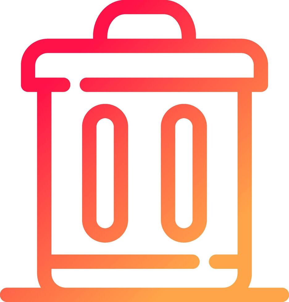 Trash Bin Creative Icon Design vector