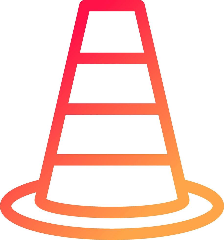 Traffic Cone Creative Icon Design vector