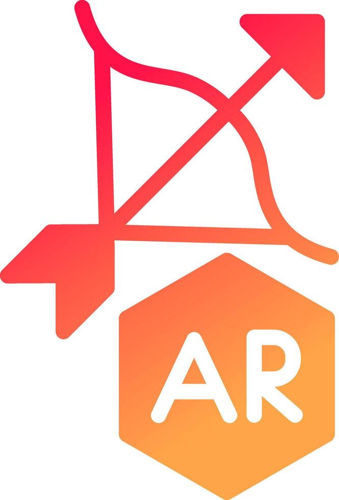 Ar Archery Creative Icon Design vector