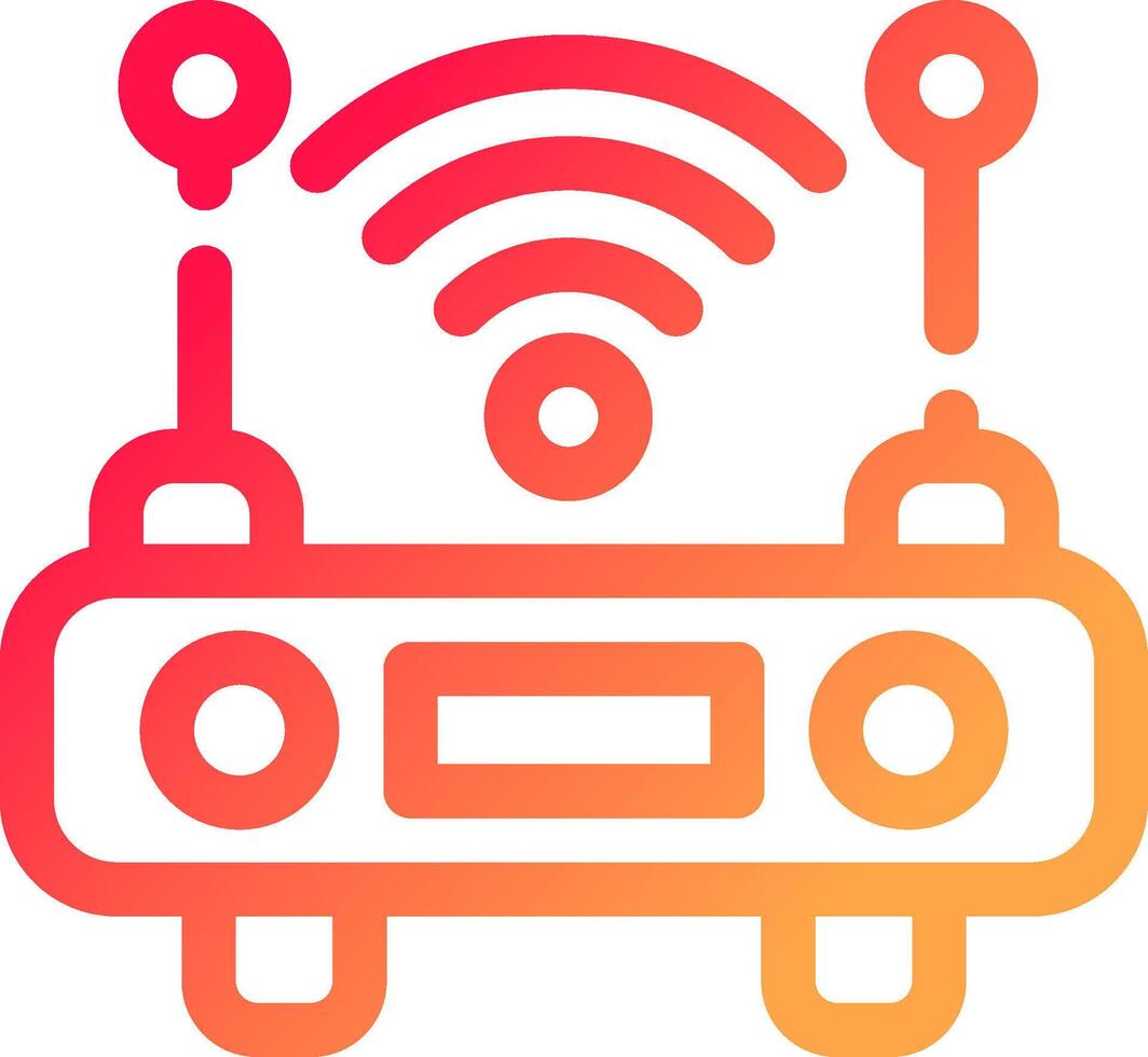 diseño de icono creativo de enrutador wifi vector