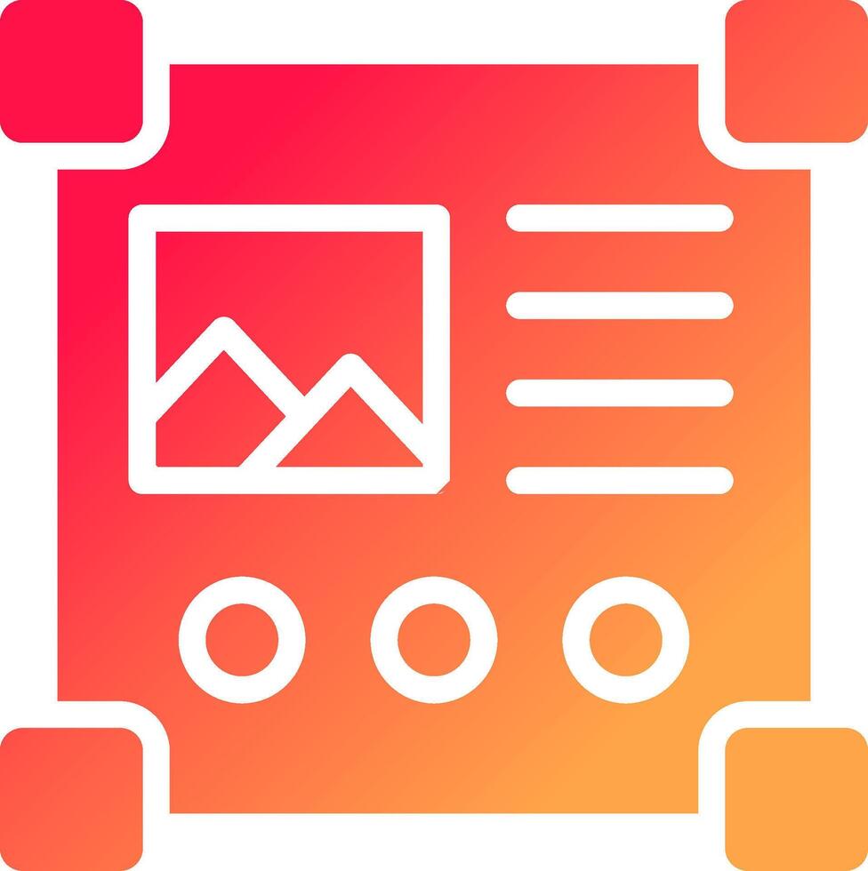 glyph  colour Gradient Circle vector
