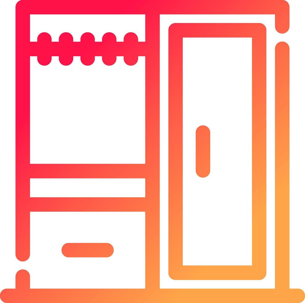 Wardrobe Creative Icon Design vector