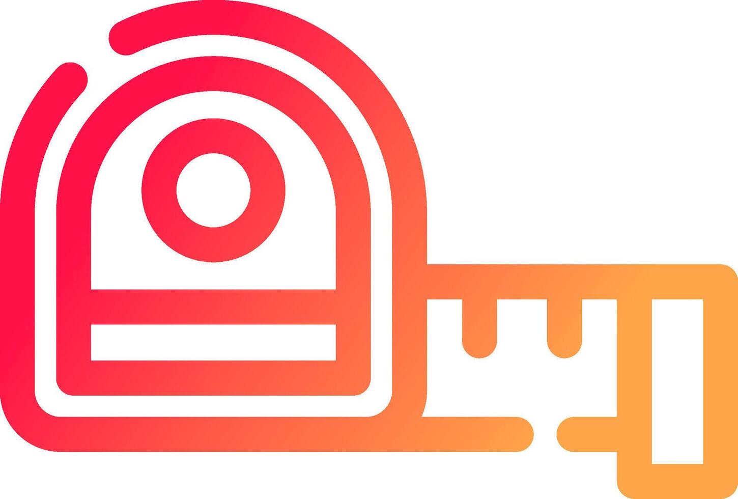 Measure Tape Creative Icon Design vector