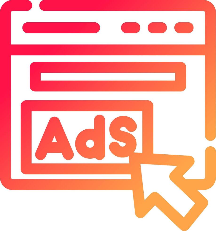 Advertising Creative Icon Design vector