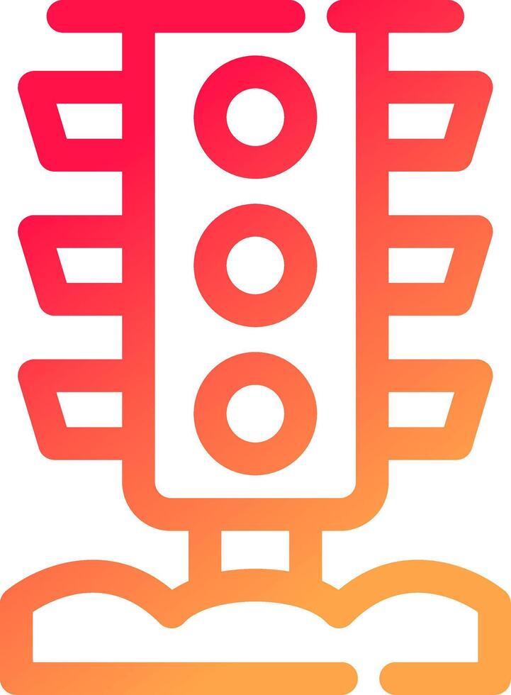 Traffic Light Creative Icon Design vector
