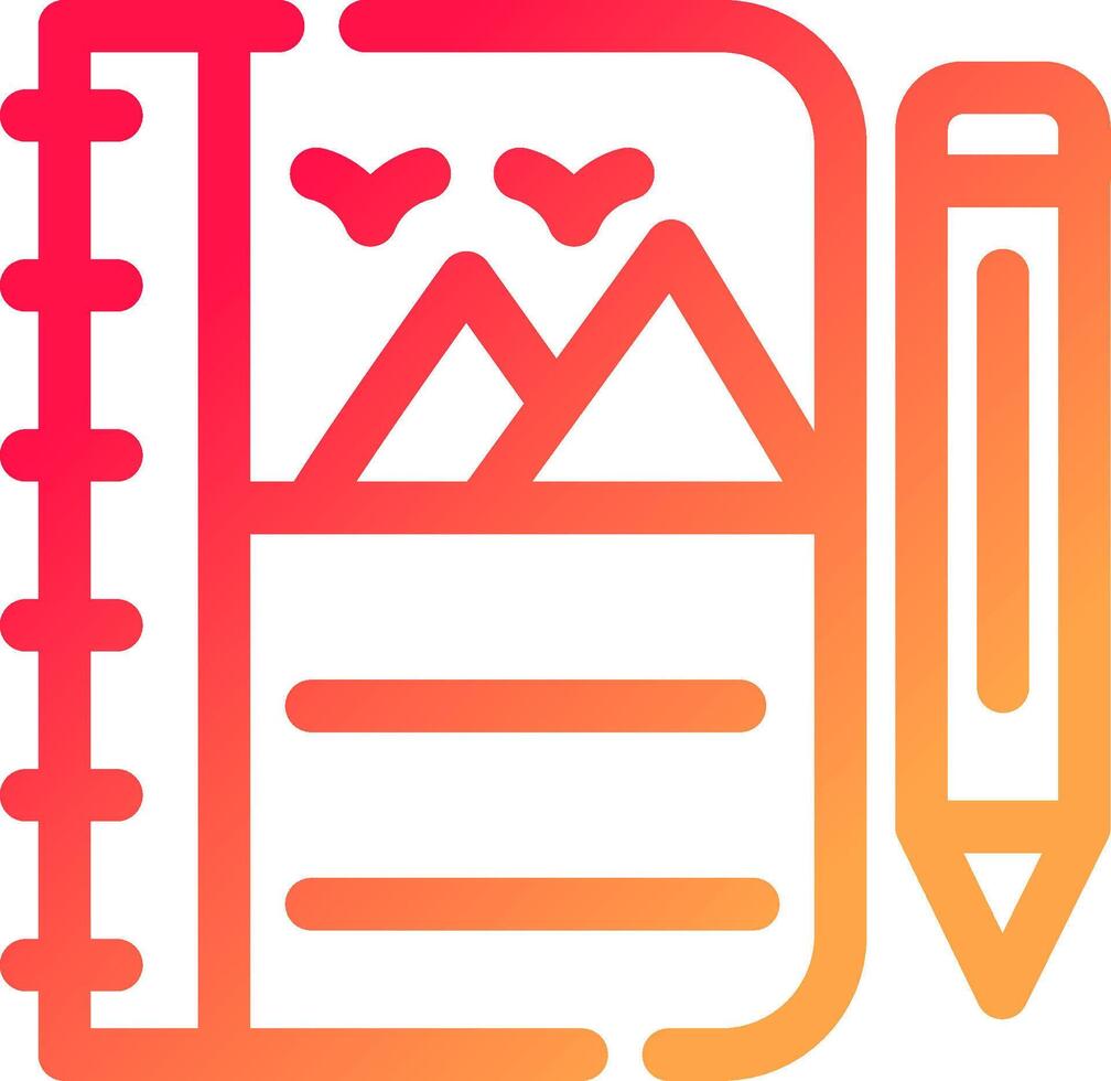 Sketchbook Creative Icon Design vector