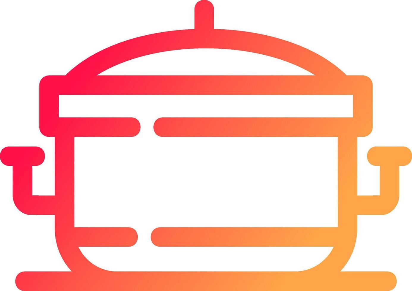 Cooking Pot Creative Icon Design vector