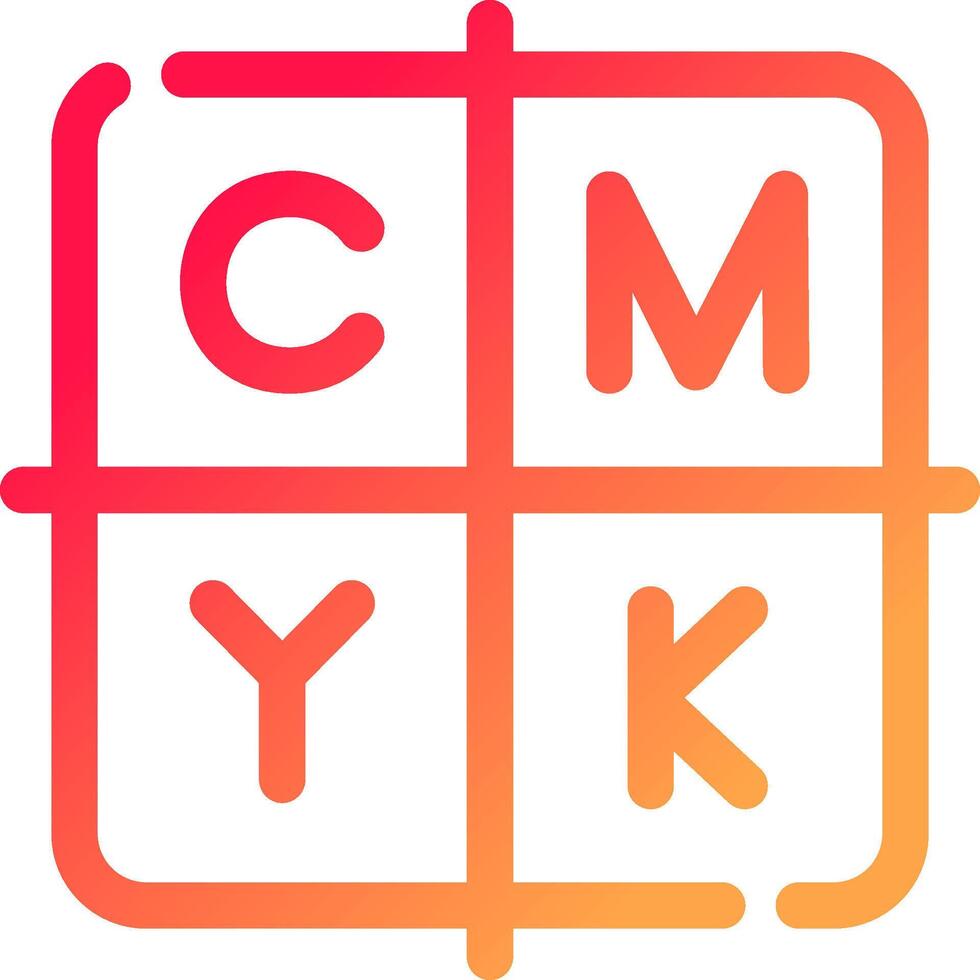 glyph  colour Gradient Circle vector