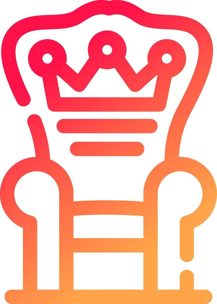 Throne Creative Icon Design vector