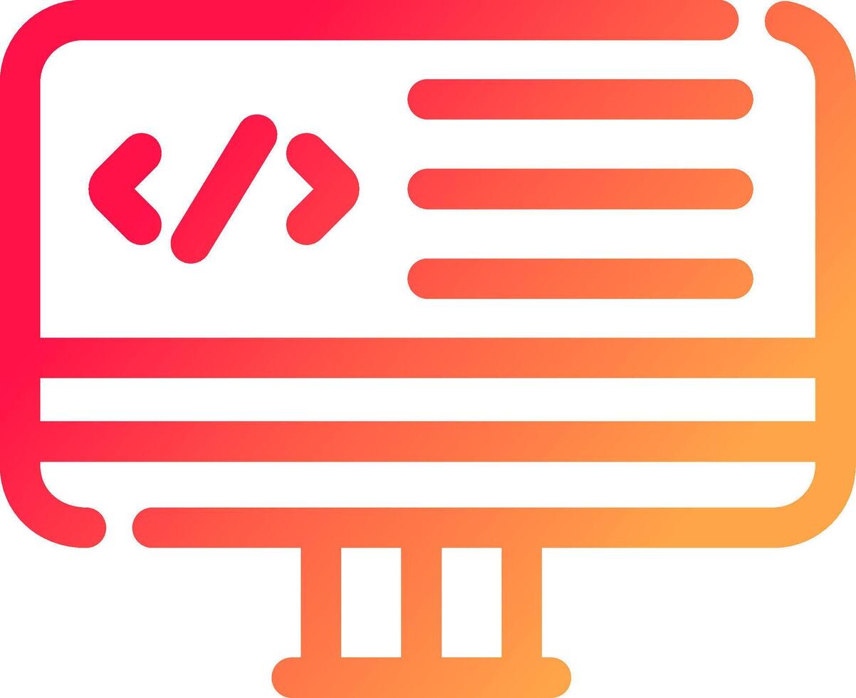 web programación creativo icono diseño vector