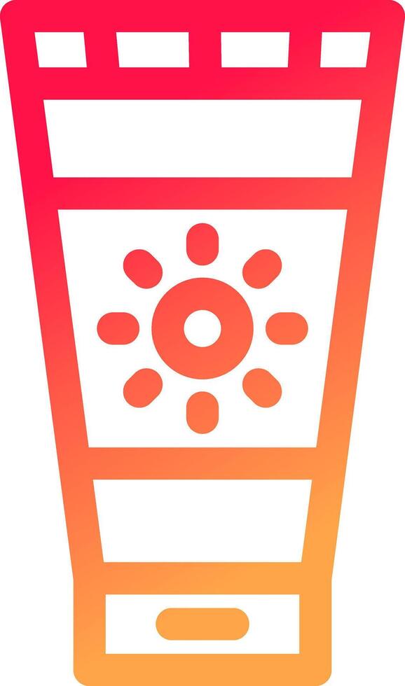 Sunscreen Creative Icon Design vector
