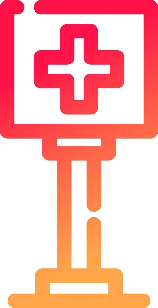 Healthcare Sign Board Creative Icon Design vector