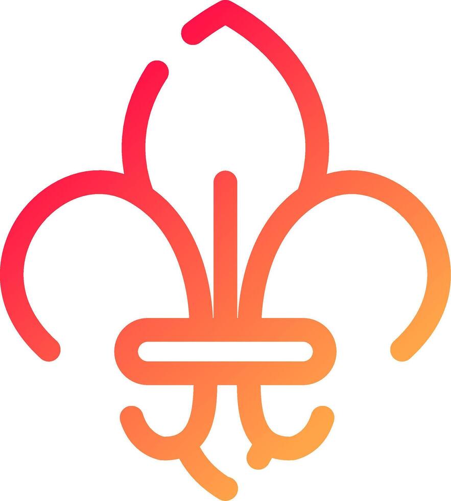 Fleur De Lis Creative Icon Design vector