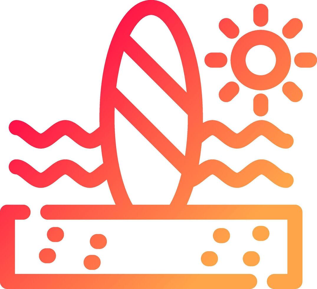 Paddle Surf Creative Icon Design vector