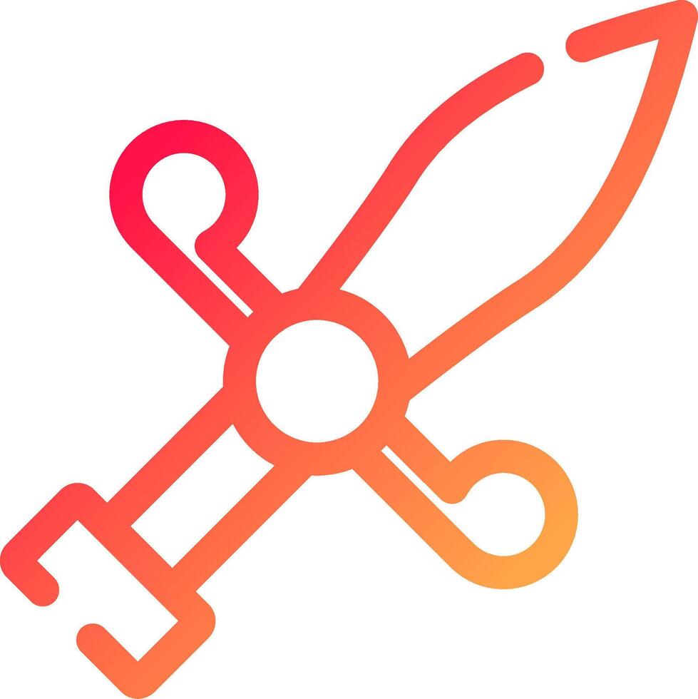 Dagger Creative Icon Design vector
