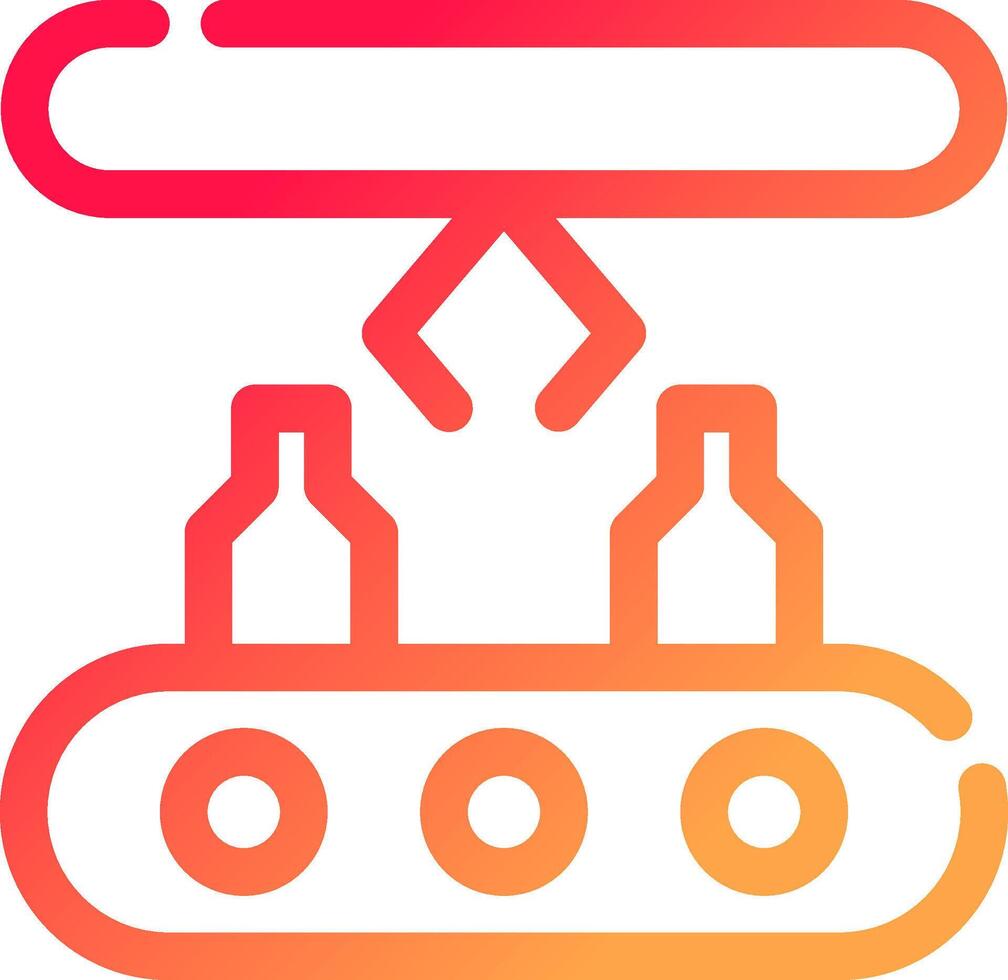 Conveyor Belt Creative Icon Design vector