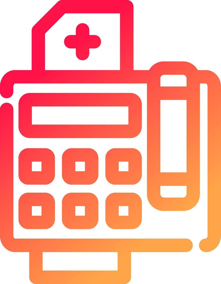 Fax Machine Creative Icon Design vector