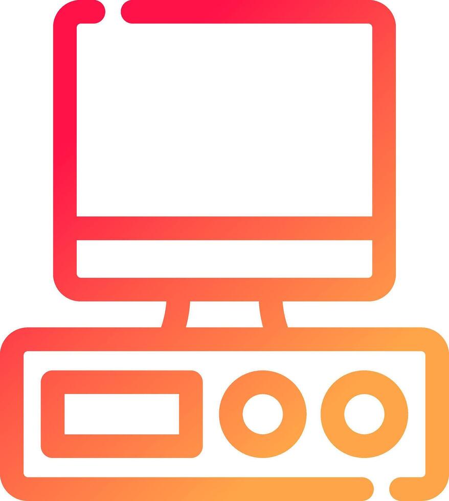 Computer Creative Icon Design vector