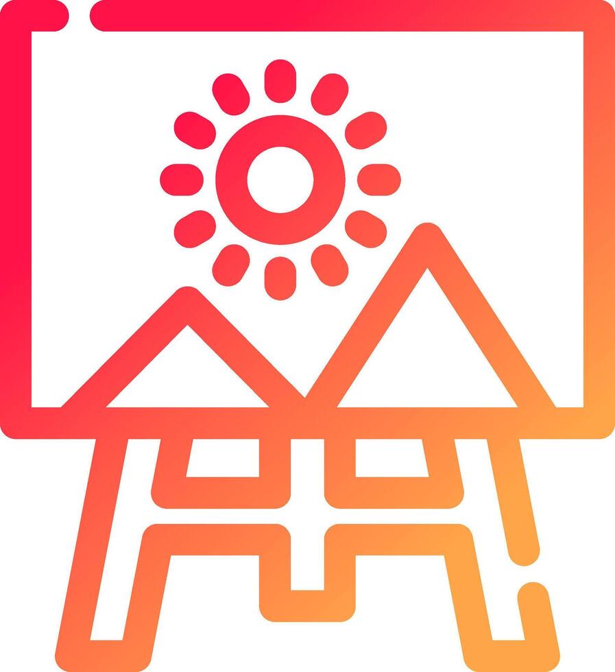 Canvas Creative Icon Design vector
