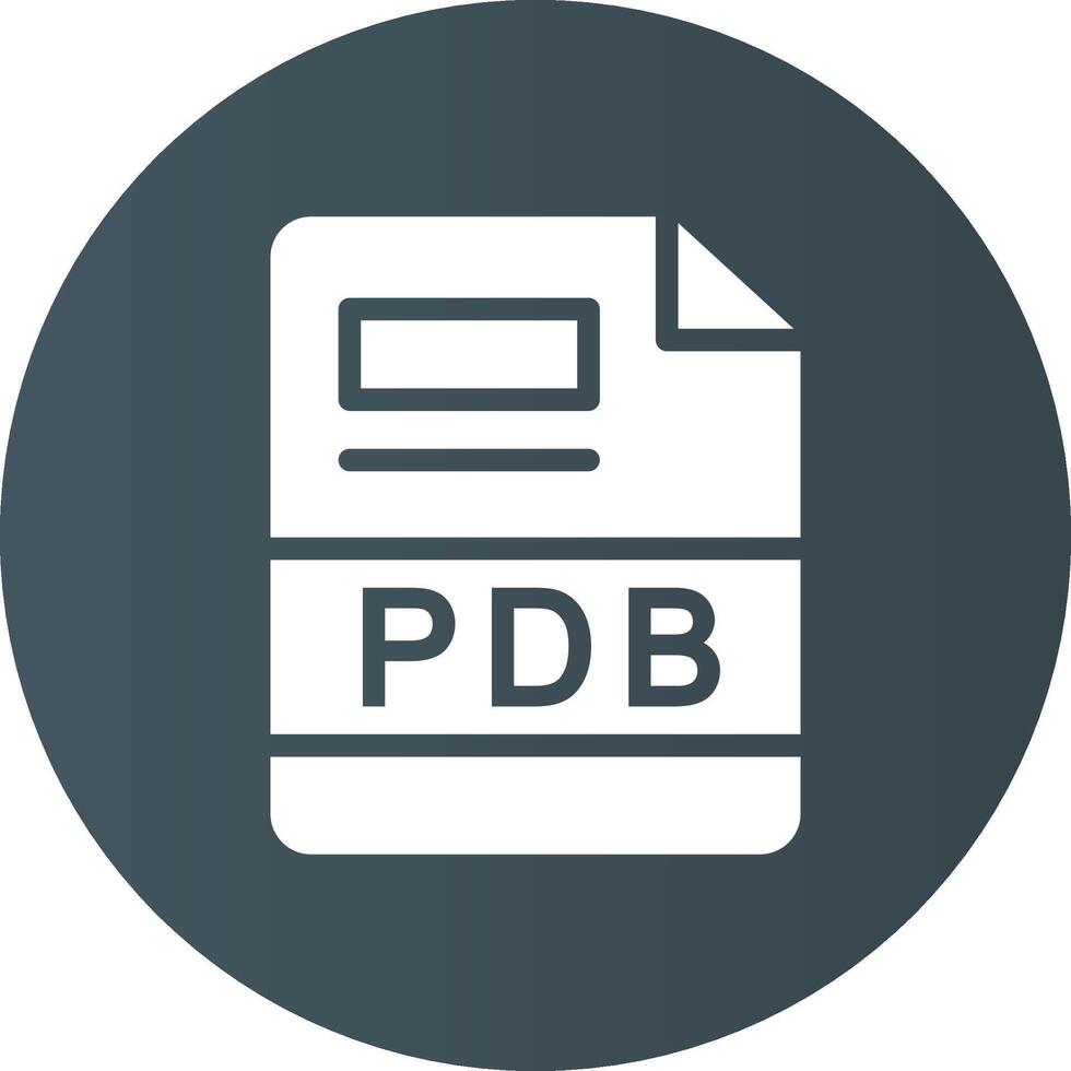 PDB Creative Icon Design vector