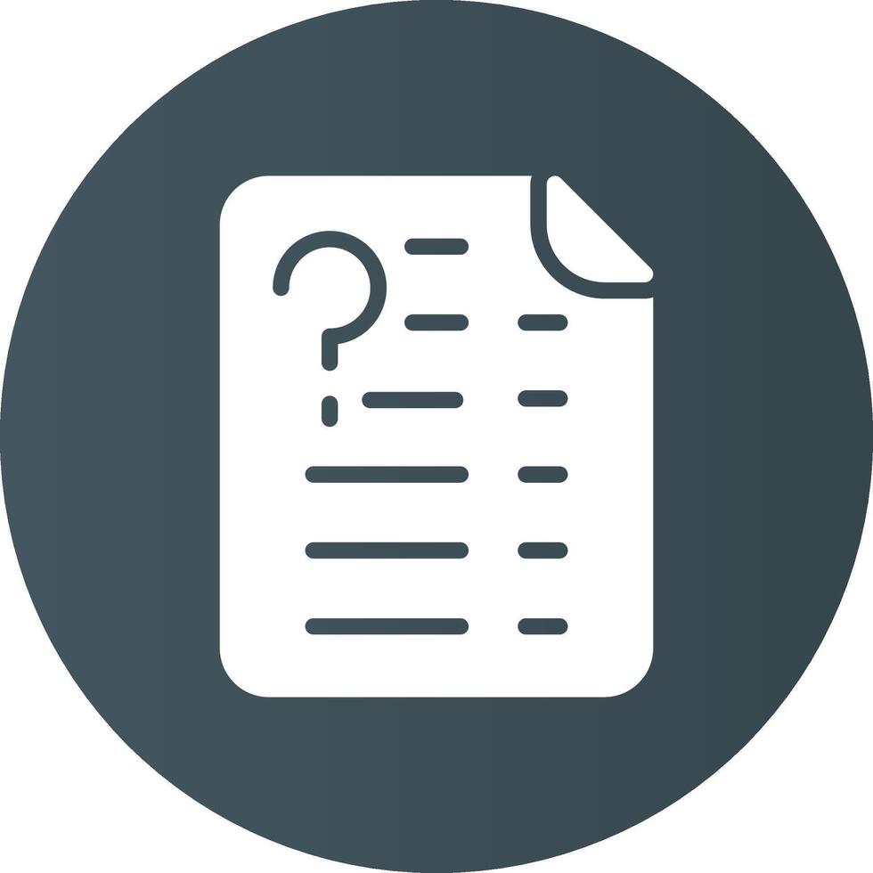 Question Creative Icon Design vector