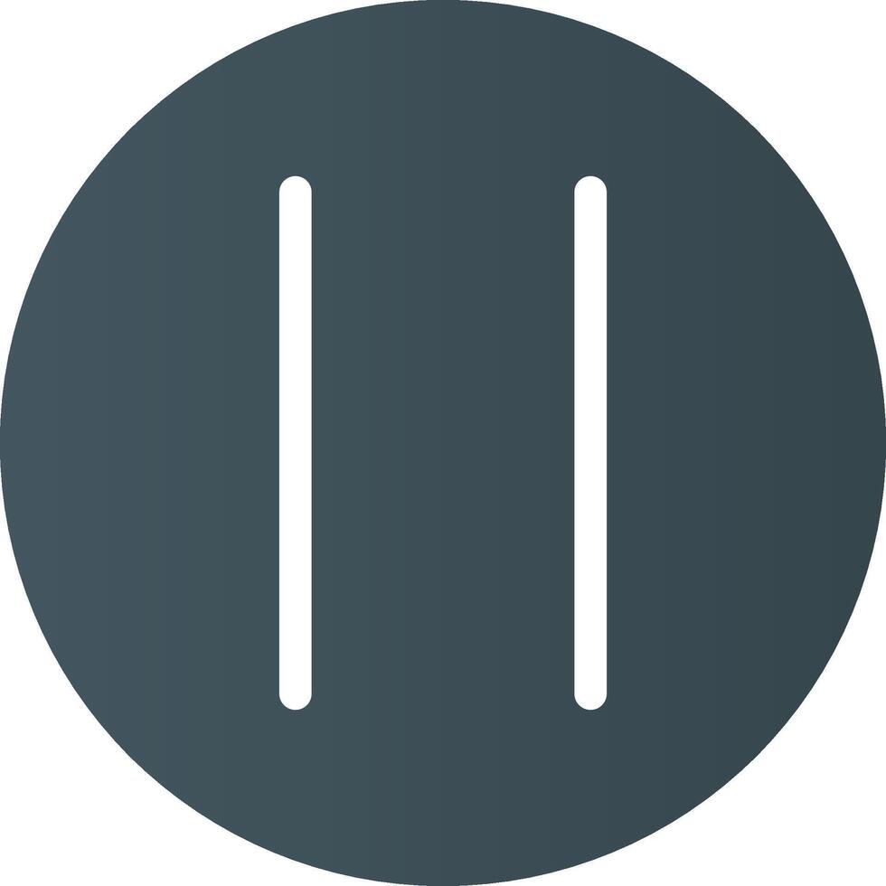 Pause Creative Icon Design vector