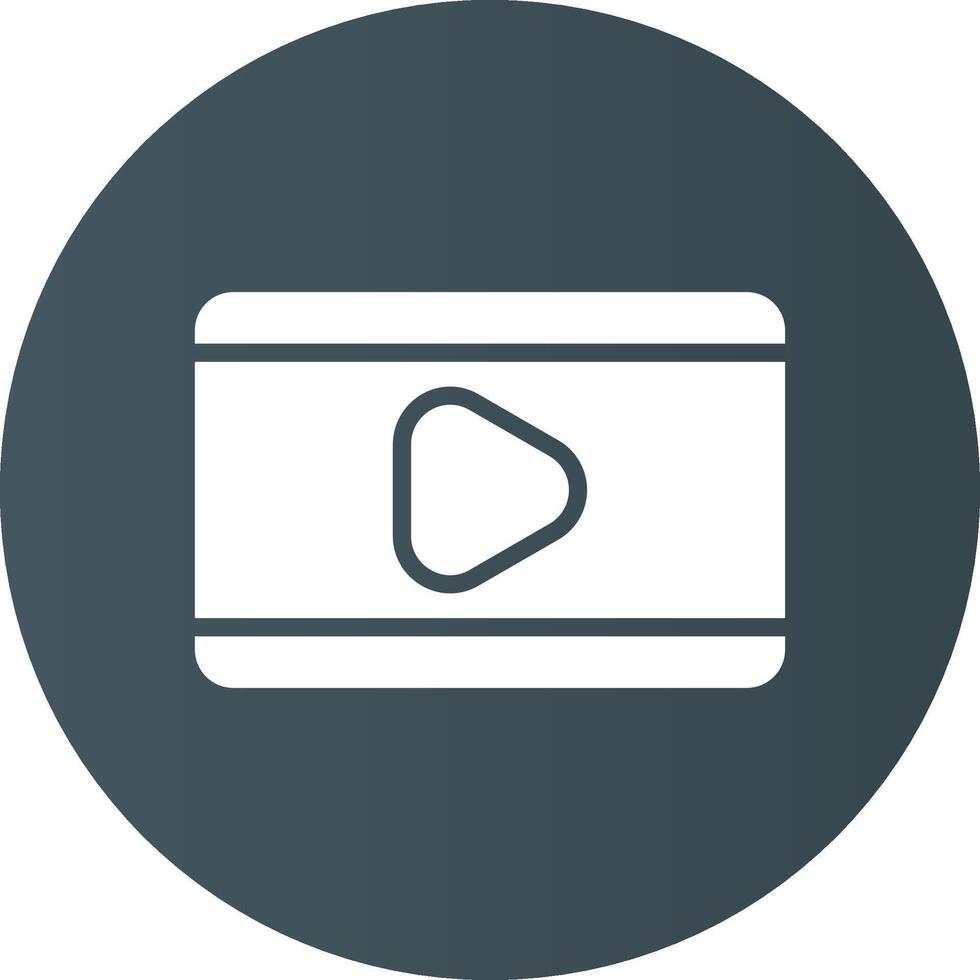 Video Play Creative Icon Design vector