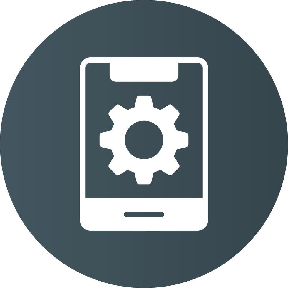 Mobile Setting Creative Icon Design vector