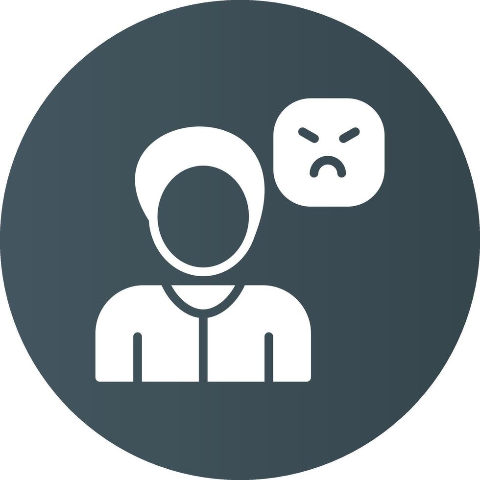 Angry Creative Icon Design vector