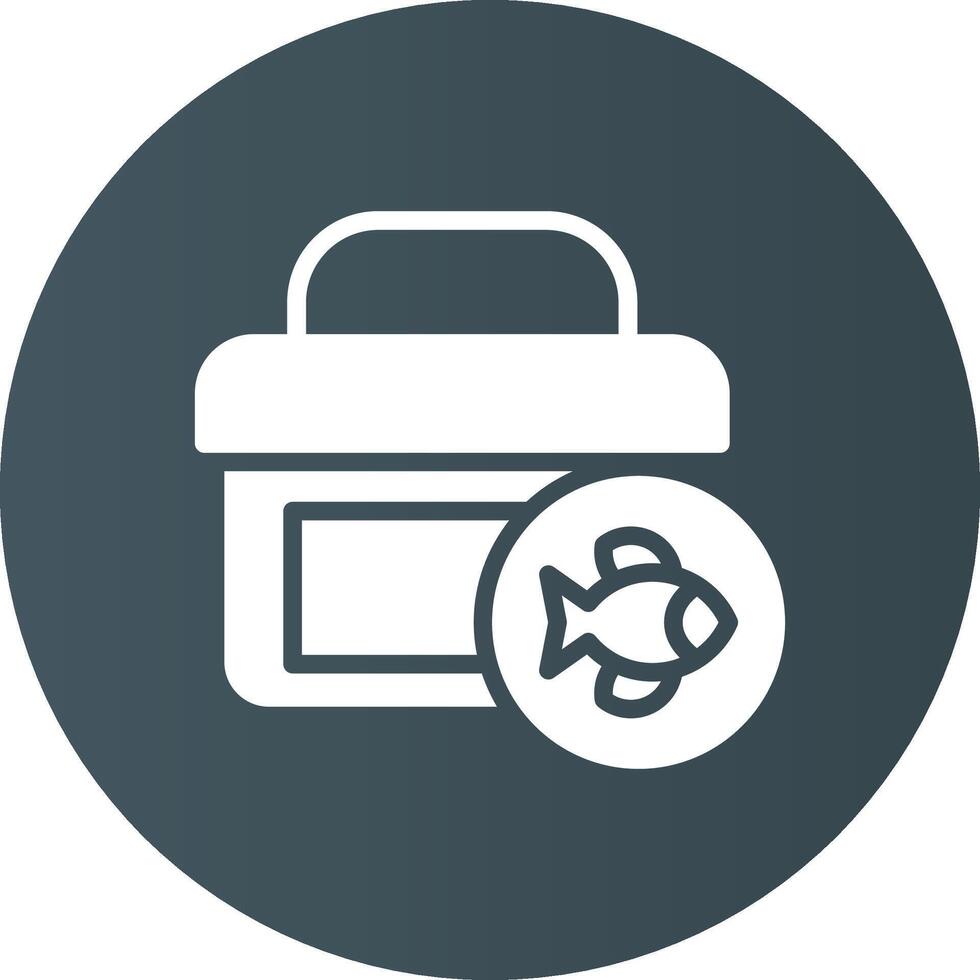 Tackle Box Creative Icon Design vector