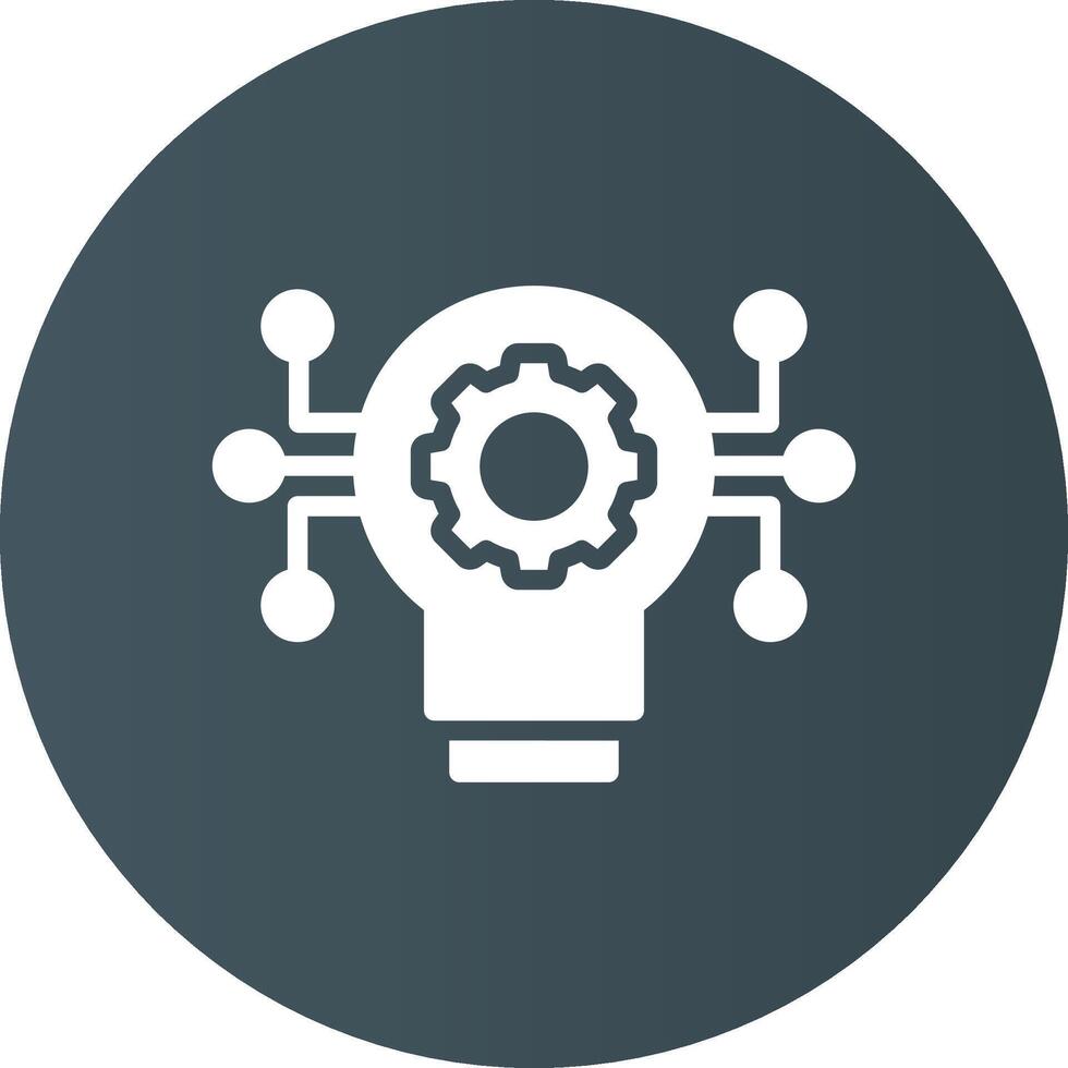 Technology Disruption Creative Icon Design vector