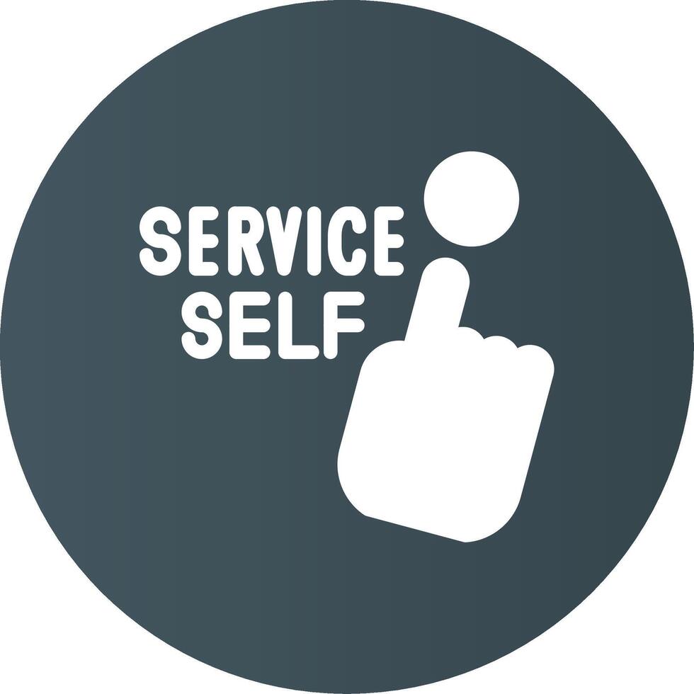 Self Service Creative Icon Design vector