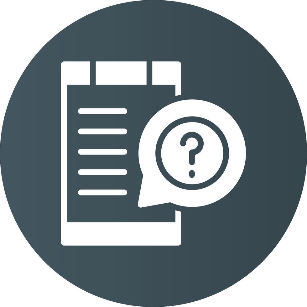 Question Creative Icon Design vector