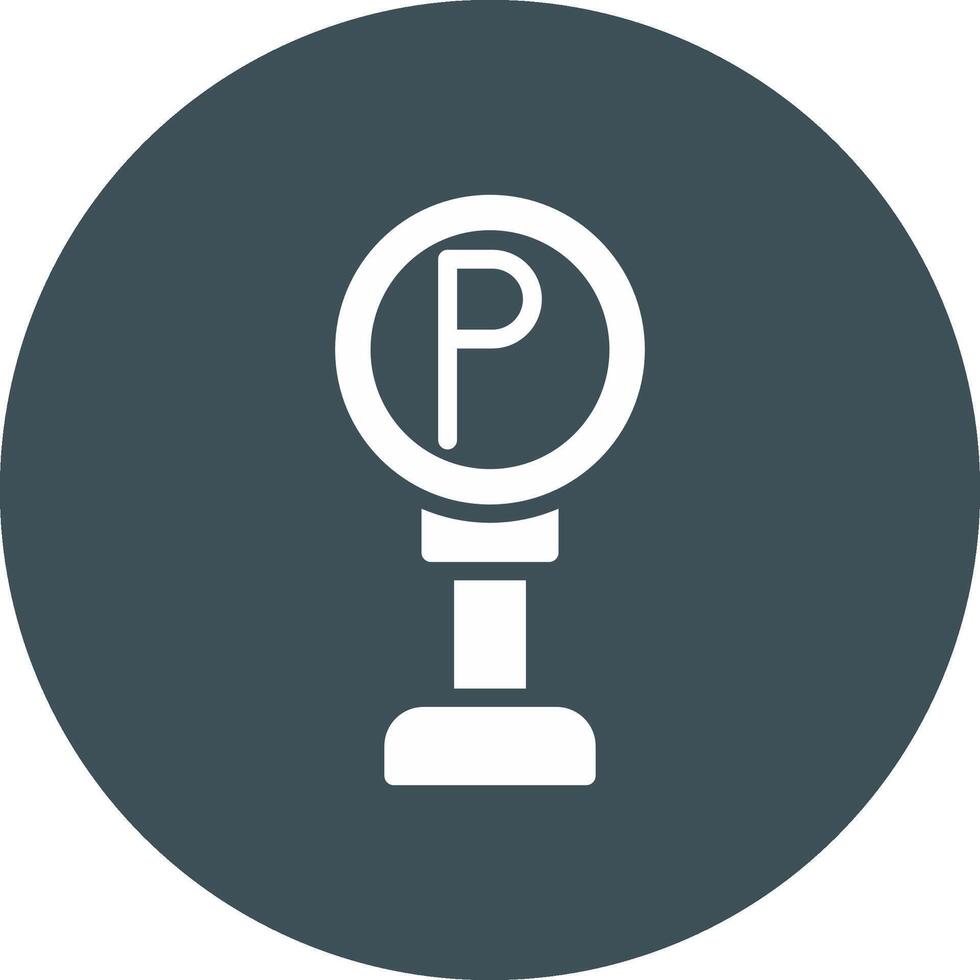 Parking Sign Creative Icon Design vector