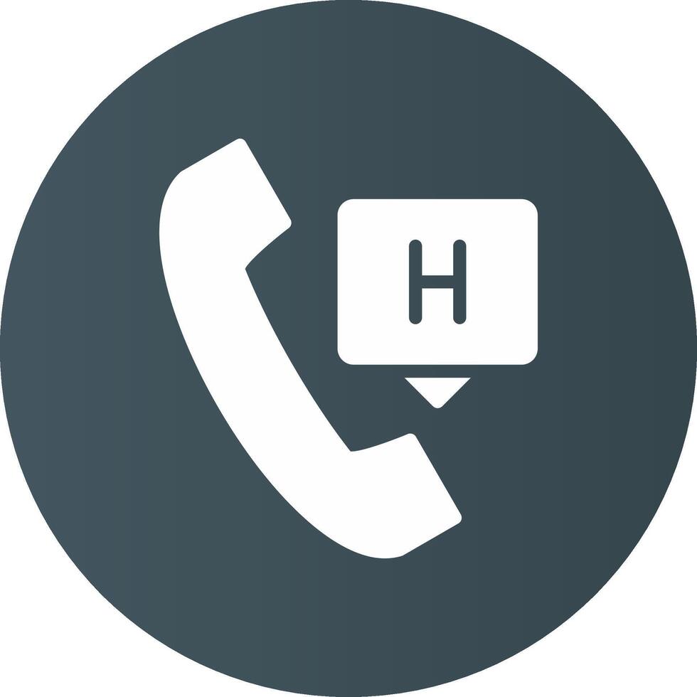 Emergency Call Creative Icon Design vector